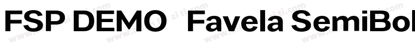 FSP DEMO   Favela SemiBold Italic字体转换